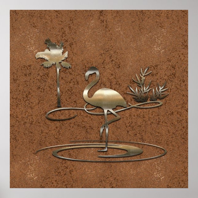 Affiches Vibe de vacances Gold Retro (Devant)