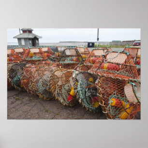 Affiches Victoria, Île-du-Prince-Édouard. Casiers à crabes
