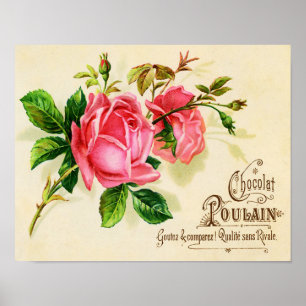 Affiches Victorian French Chocolate Advertisement