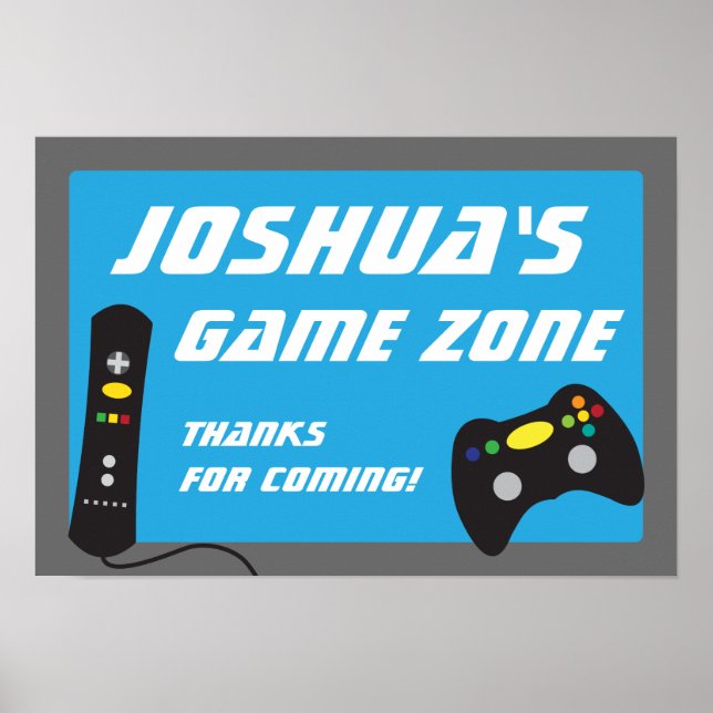 Affiches Vidéo Jeu Camion Anniversaire bannière de fête (Devant)