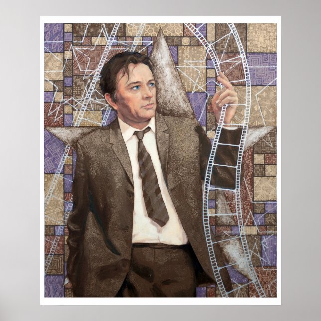 Affiches Vidéo Star Acteur Vieux Hollywood portrait d'art (Devant)