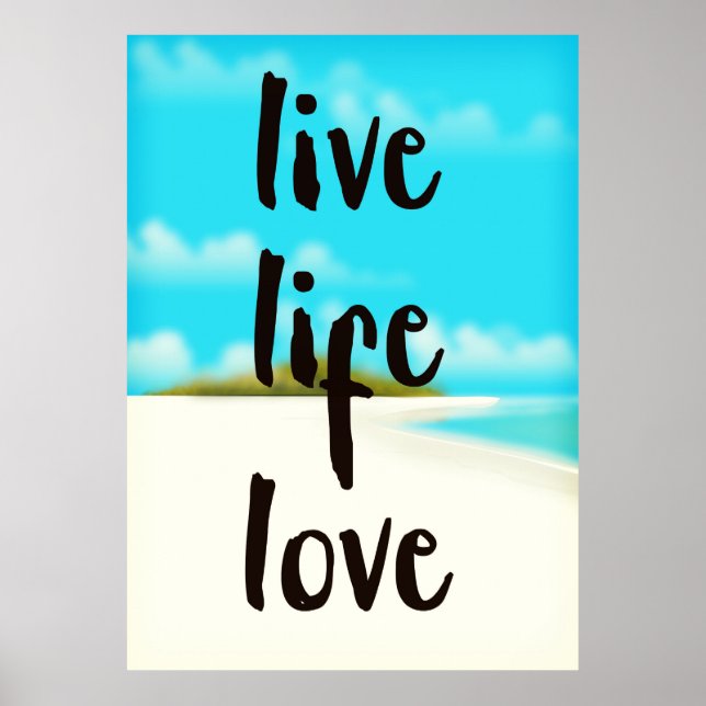 Affiches Vie Amour inspiration citation (Devant)