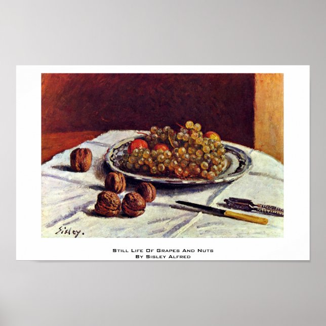 Affiches Vie De Raisins Et De Noix Par Sisley Alfred (Devant)