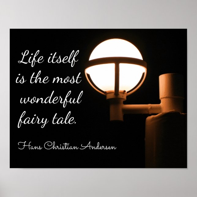 Affiches Vie elle-même - Hans Christian Andersen citation - (Devant)