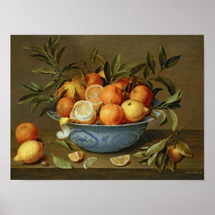 Affiches Vie morte avec oranges et citrons