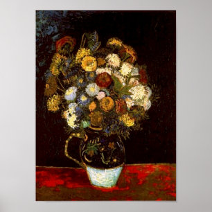 Affiches Vie morte avec Zinnias Van Gogh Art