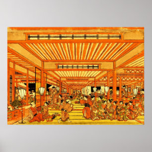 Affiches Vie sociale dans Shin Yoshiwara 1772