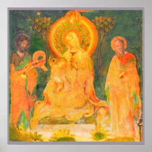 Affiches Vie Urbino de Jean le Baptiste par Salimbeni