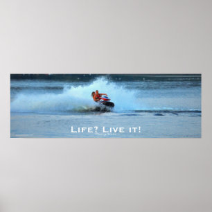 Affiches Vie Vie Motivationnelle Jet-ski Sports d'été Art