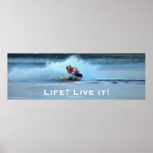 Affiches Vie Vie Motivationnelle Jet-ski Sports d'été Art