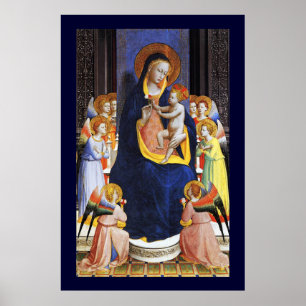 AFFICHES VIERGE À L'ENFANT,ANGES ET SAINTS
