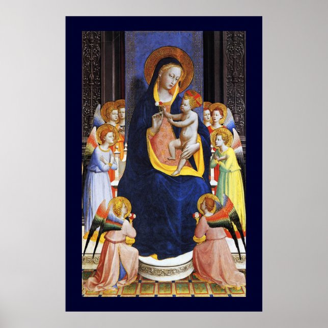 AFFICHES VIERGE À L'ENFANT,ANGES ET SAINTS (Devant)