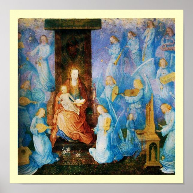 AFFICHES VIERGE À L'ENFANT - CONCERT D'ANGES (Devant)