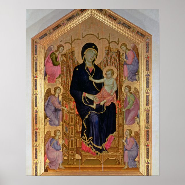 Affiches Vierge et Enfant (Rucellai Madonna) 1285 (tempéra (Devant)