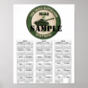 Affiches VIETNAM DE LA 5e BATAILLE DE TANK