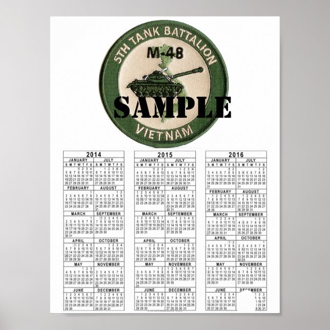 Affiches VIETNAM DE LA 5e BATAILLE DE TANK (Devant)
