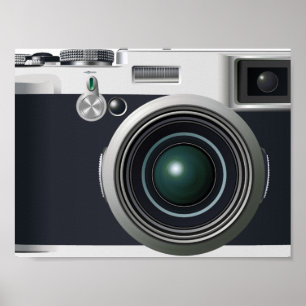 Affiches Vieux appareil photo noir