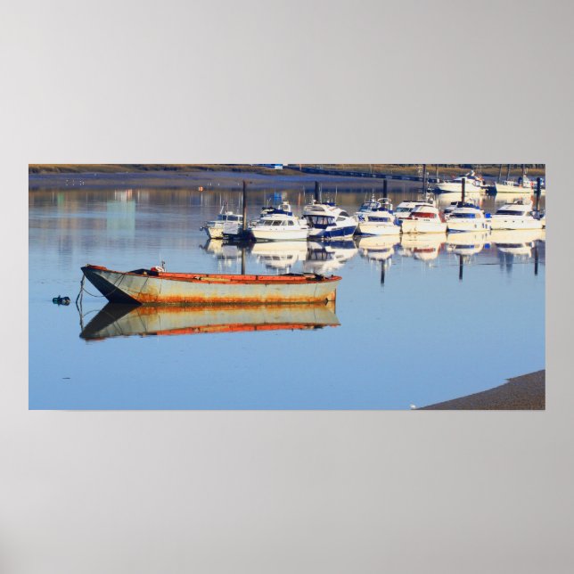 Affiches Vieux bateau de pêche (Devant)