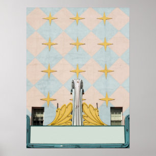 Affiches Vieux chapiteau classique de théâtre de film