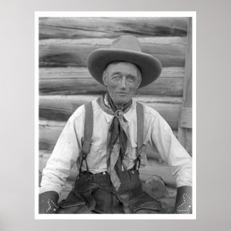 Affiches Vieux cowboy