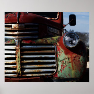 Affiches Vieux gril de camion