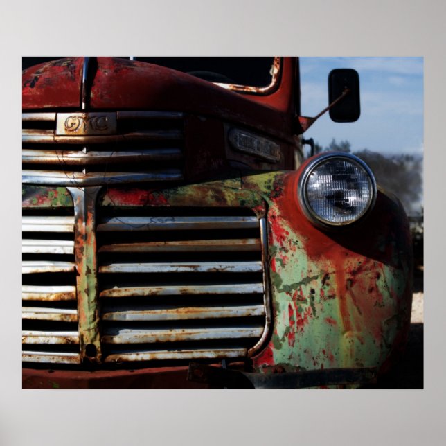 Affiches Vieux grill de camion (Devant)