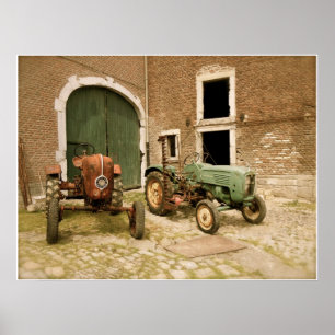 Affiches Vieux Tracteurs Canvas Imprimer