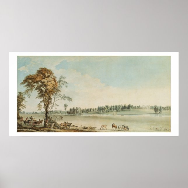 Affiches View Nord-Ouest de Wakefield Lodge à Whittlebury (Devant)