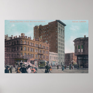 Affiches View of Broadway, 14th St, San Pablo Ave Junctio