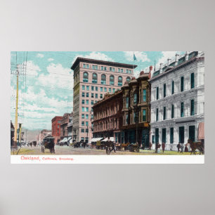 Affiches View of BroadwayOakland, CA