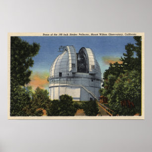 Affiches View of Observatory & Telescope Dome