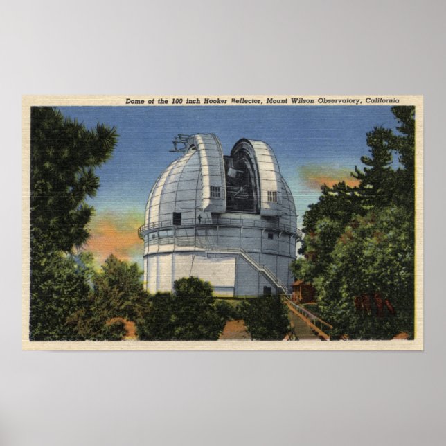 Affiches View of Observatory & Telescope Dome (Devant)