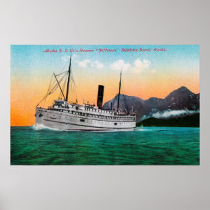 Affiches View of the Steamer Jefferson