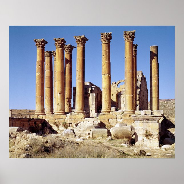 Affiches View of the Temple of Artemis, built c.386 AD (Devant)