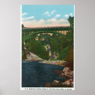 Affiches View of the US Hwy Bridge, Route 9