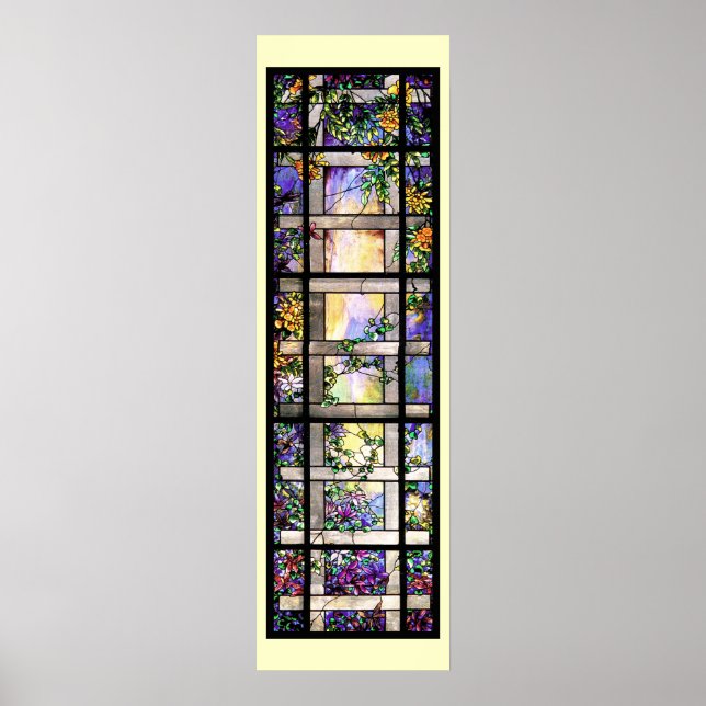 Affiches Vignes en verre teinté Tiffany Imprimer (Devant)