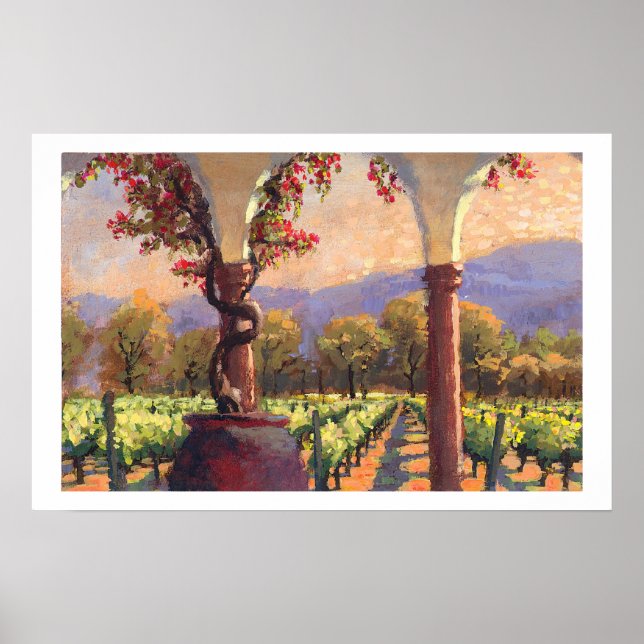 Affiches Vignoble imprimé (Devant)