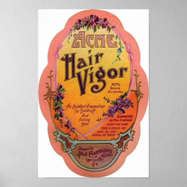 Affiches Vigor à cheveux (Devant)