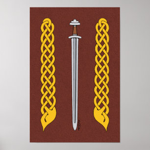 Affiches Viking Sword and Plaitwork