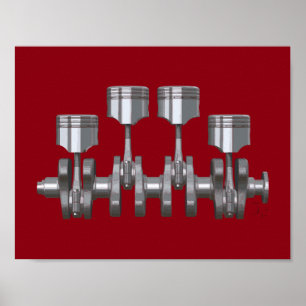 Affiches Vilebrequin de piston