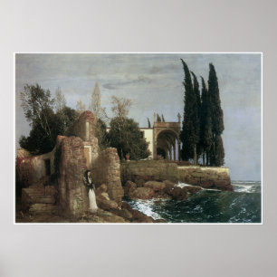 Affiches Villa de bord de la mer, Arnold Bocklin 1878