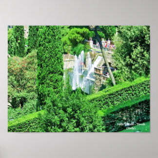 Affiches Villa D'Este - Tivoli (Italie)