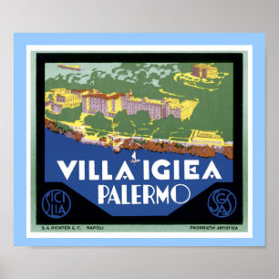 Affiches Villa Igiea Palermo