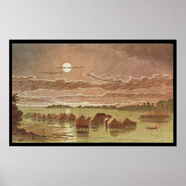 Affiches Village à Basilan, Philippines (Devant)