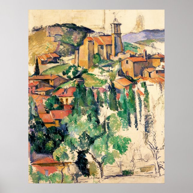 Affiches Village de Gardanne, Paul Cézanne (Devant)