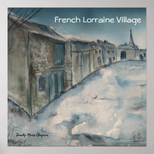 Affiches Village de la Lorraine de Français