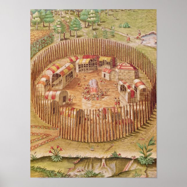 Affiches Village indien fortifié, de Brevis (Devant)