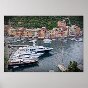 Affiches Village italien de port - Portofino