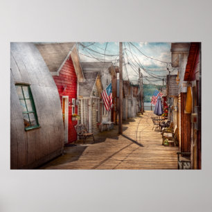 Affiches Ville - Canandaigua, NY - ville d'hutte