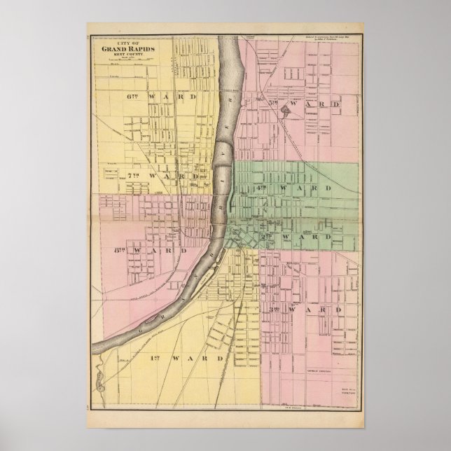 Affiches Ville de Grand Rapids, comté de Kent (Devant)